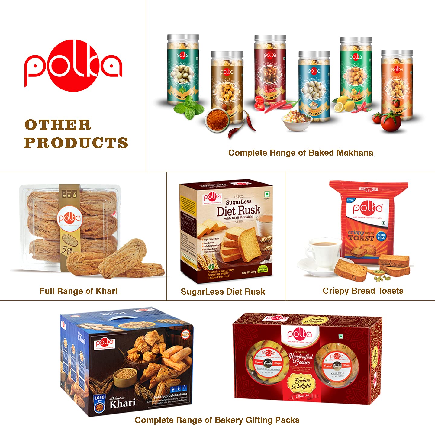 Polka Sugarless Diet Rusk, Sooji - Image 3